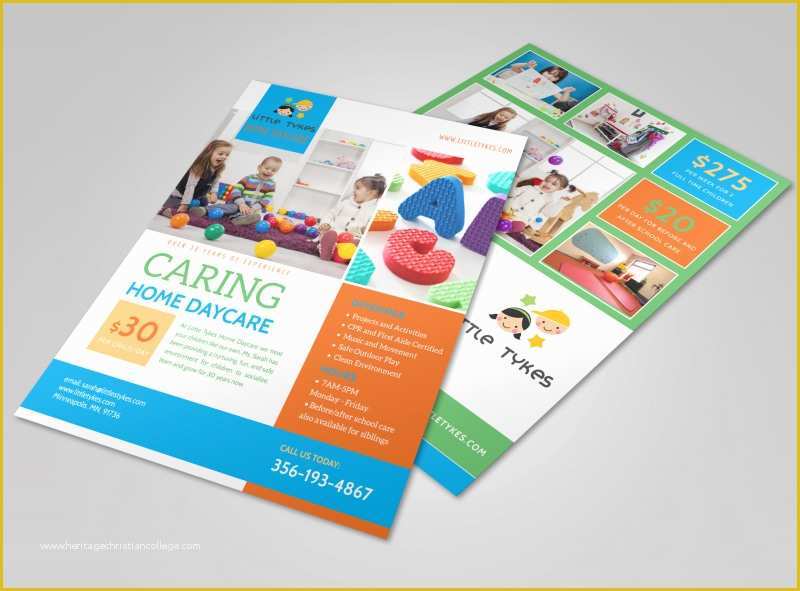 Home Daycare Flyers Free Templates Of Caring Home Daycare Flyer Template