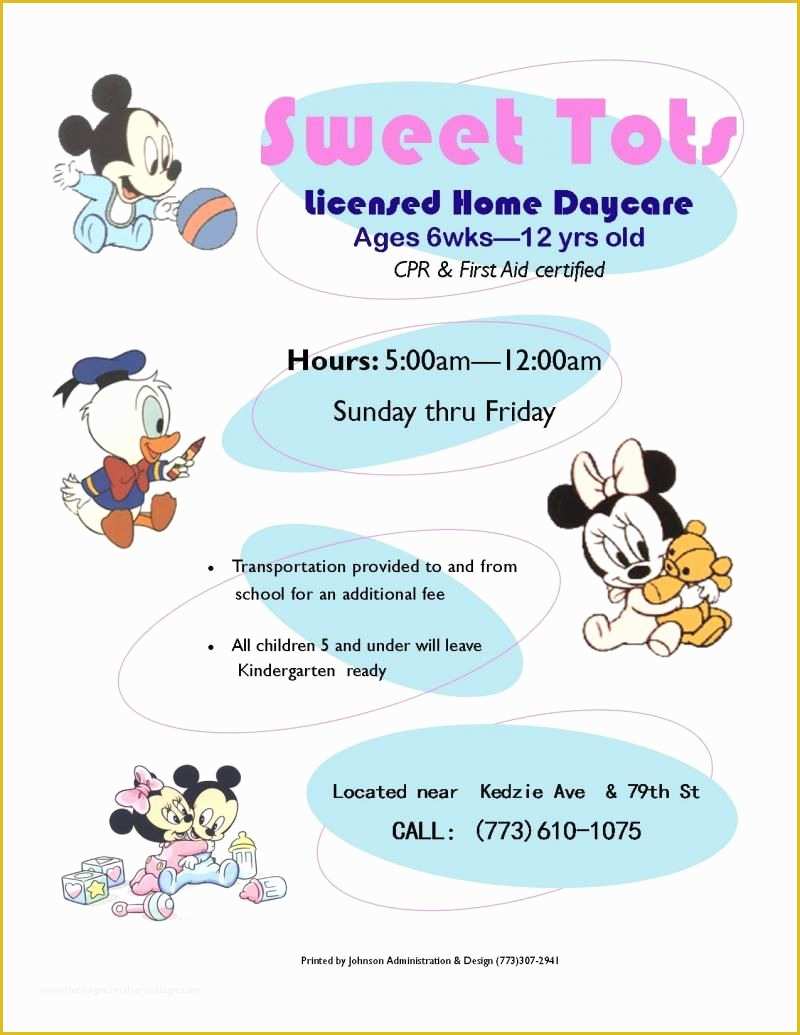 Home Daycare Flyers Free Templates Of Home Daycare Flyers Ideas