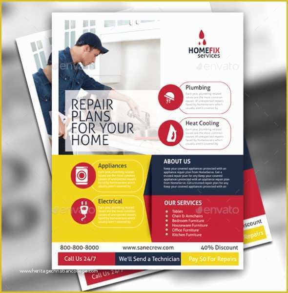 Home Improvement Flyer Template Free Of 23 House Repair Flyer Templates Free & Premium Download
