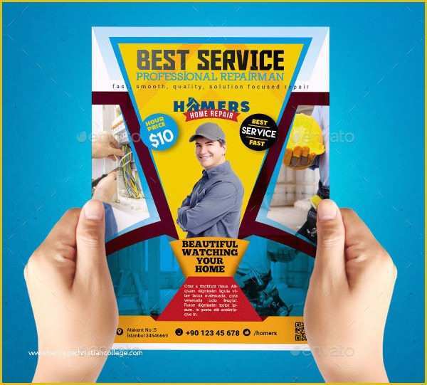 Home Improvement Flyer Template Free Of 23 House Repair Flyer Templates Free & Premium Download