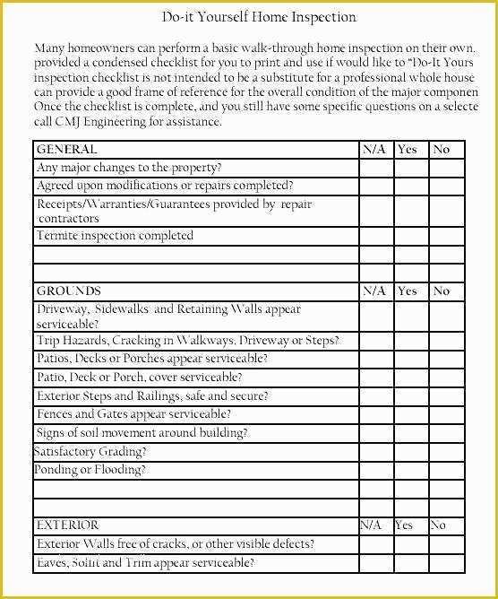  Home  Inspection  form Template Free Of Building Inspection  