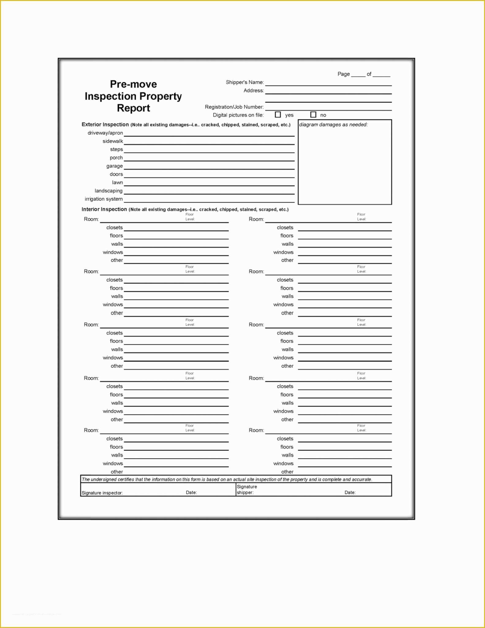 Home Inspection form Template Free Of Home Inspection Report Template Pdf Pulpedagogen