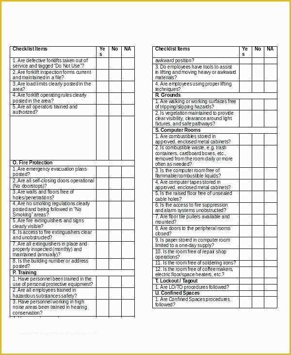 Home Inspection form Template Free Of Property Inspection Checklist Template Templates Collections