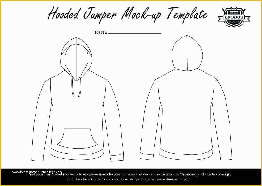Hoodie Design Template Free Of Blank Shirt Template