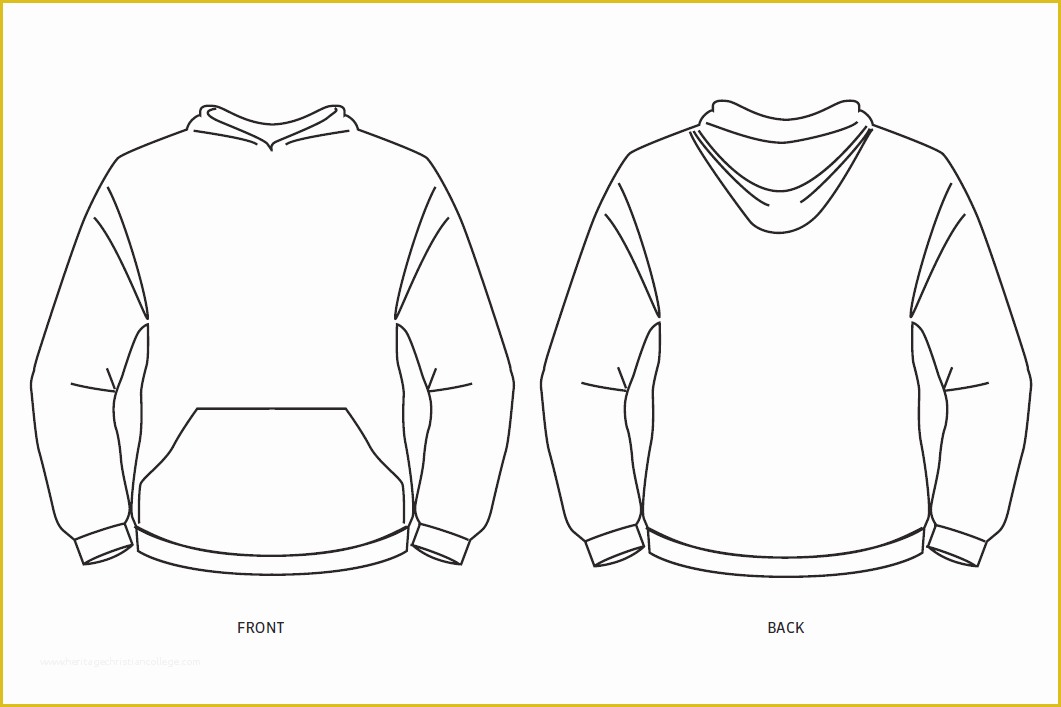 Hoodie Design Template Free Of Design Template Pullover Hoo