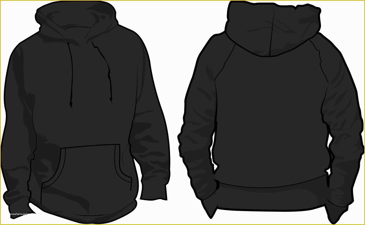Hoodie Design Template Free Of Hood Clipart Hooded Sweatshirt Pencil and In Color Hood