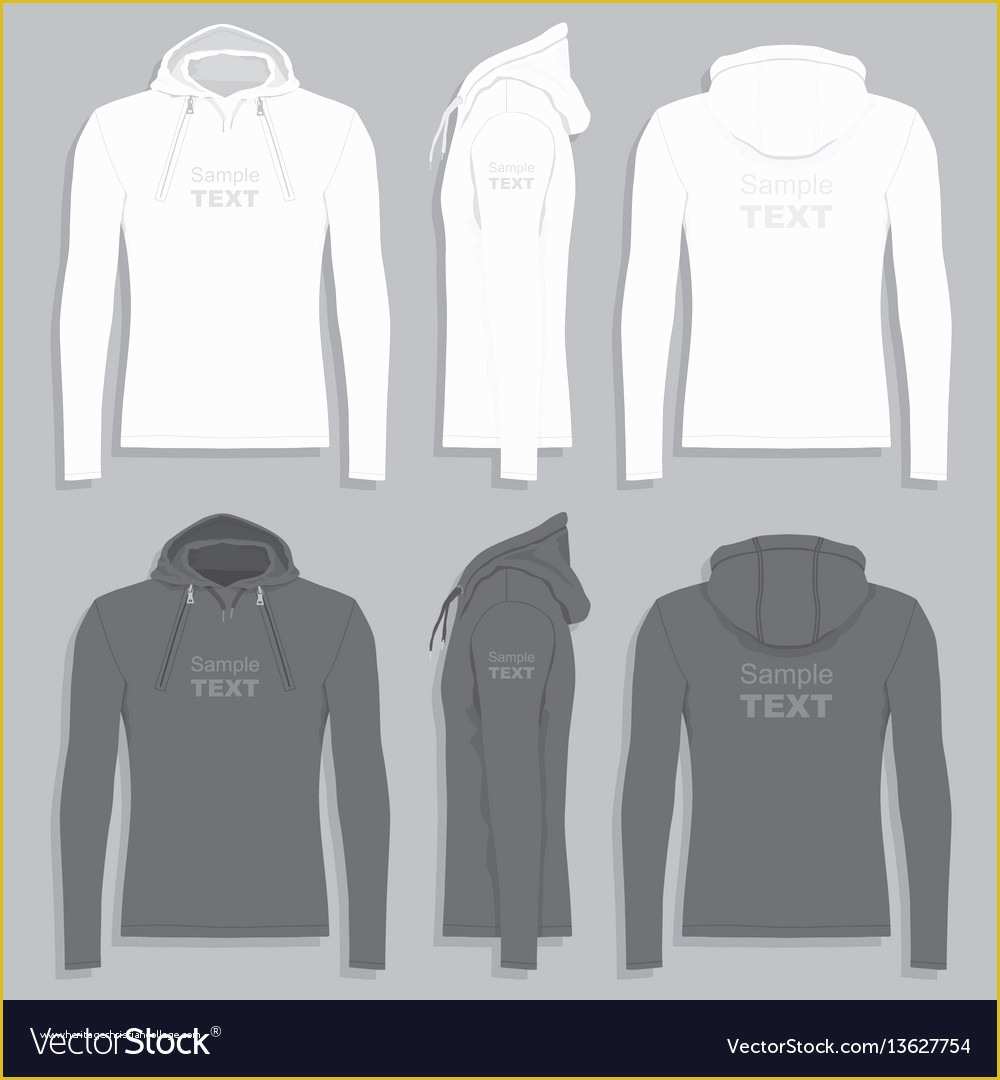 Hoodie Design Template Free Of Mens Hoo Design Template Royalty Free Vector Image