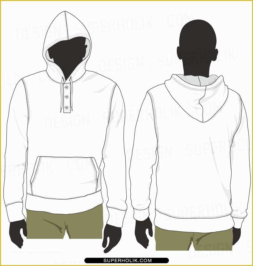 Hoodie Design Template Free Of Sketch