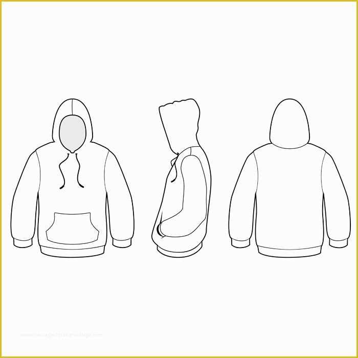 Hoodie Design Template Free Of the Gallery for Hoo Template Front and Back