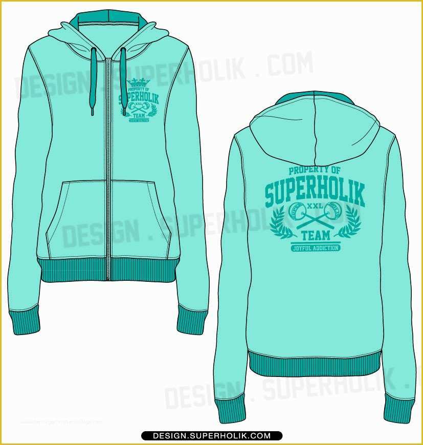 Hoodie Design Template Free Of Women’s Zip Up Hoo Template