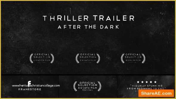Horror Movie Trailer Template Free Of Videohive Drama