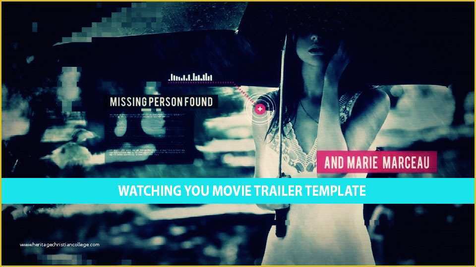 Horror Movie Trailer Template Free Of Watching You Glitchy Hi Tech Movie Trailer