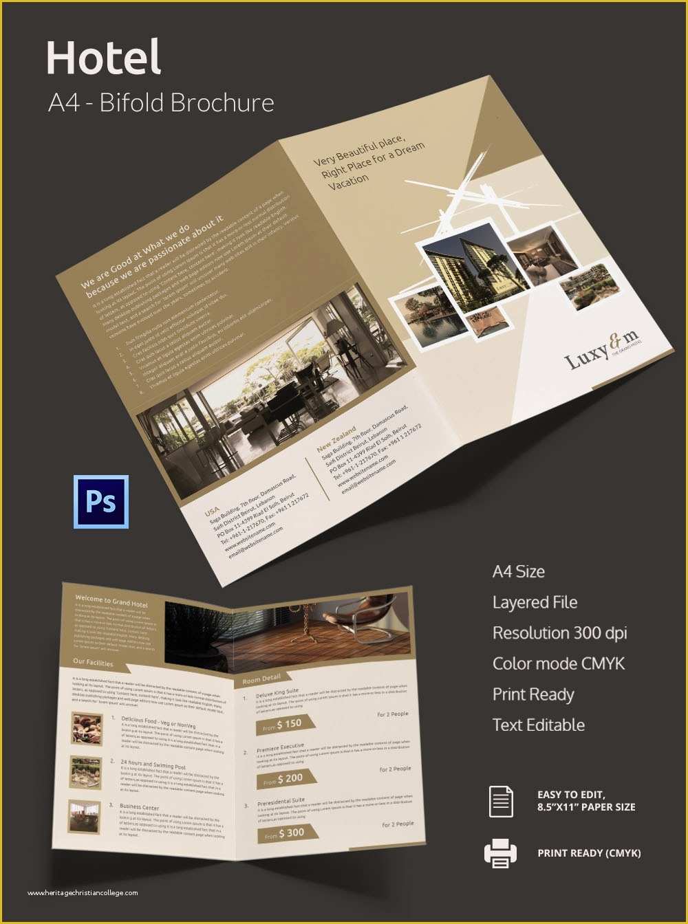 Hotel Flyer Templates Free Download Of 14 Popular Psd Hotel Brochure Templates