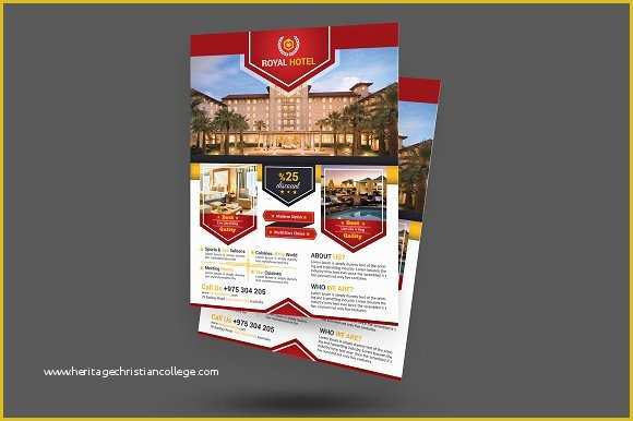 Hotel Flyer Templates Free Download Of Hotel Flyer Flyer Templates On Creative Market