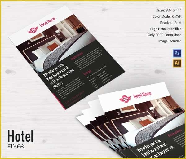 Hotel Flyer Templates Free Download Of Hotel Template 15 Psd Eps Vector Ai format Download