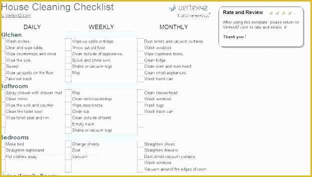 House Cleaning Checklist Template Free Of Home Cleaning Schedule Template House Cleaning Schedule
