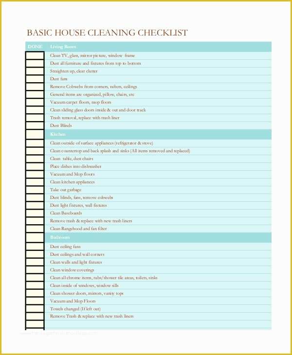 House Cleaning Checklist Template Free Of Search Results for “house Cleaning Checklist Template Free