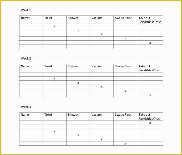 House Cleaning Templates Free Of Best 25 Cleaning Schedule Templates Ideas On Pinterest