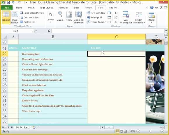 House Cleaning Templates Free Of Free House Cleaning Checklist Template for Excel