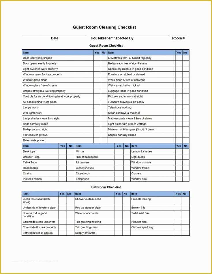 House Cleaning Templates Free Of House Cleaning Checklist Templates