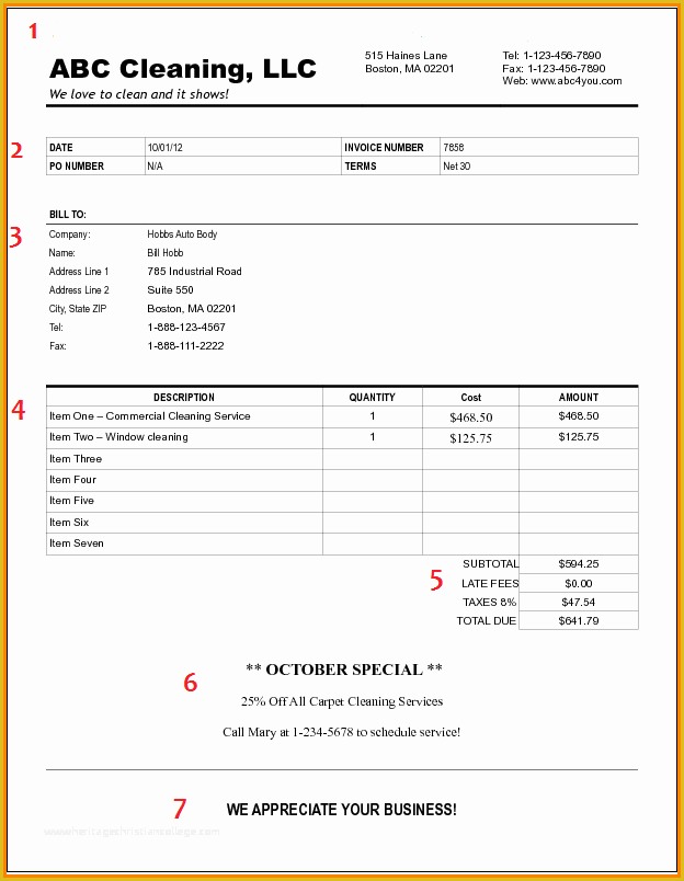 House Cleaning Templates Free Of House Cleaning Invoice Sample Rusinfobiz