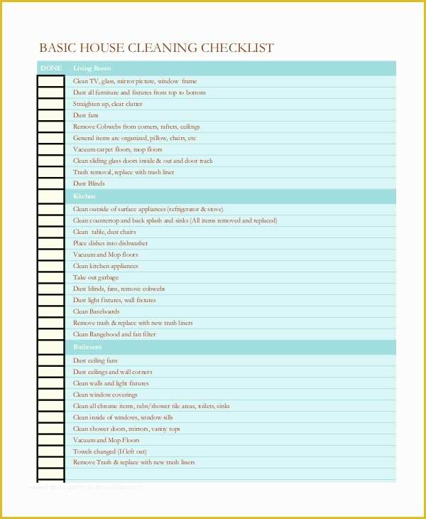 House Cleaning Templates Free Of House Cleaning Schedule 16 Free Word Pdf Psd