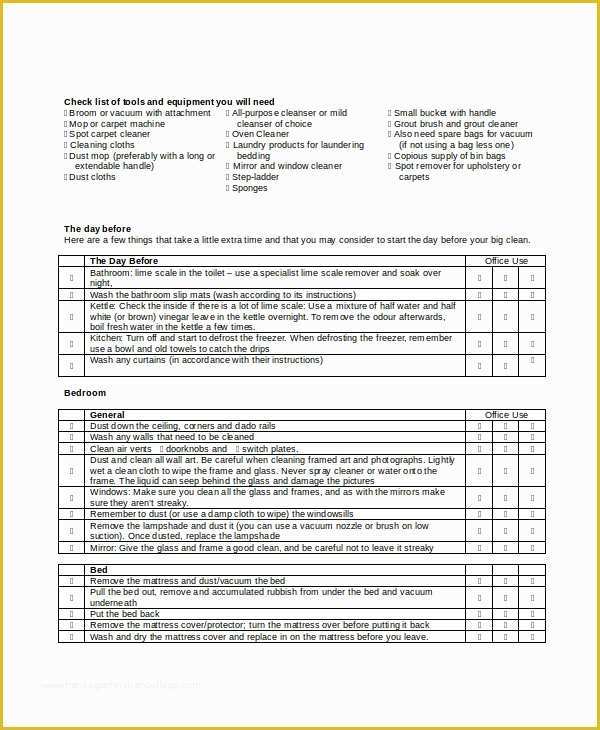 House Cleaning Templates Free Of House Cleaning Schedule 16 Free Word Pdf Psd