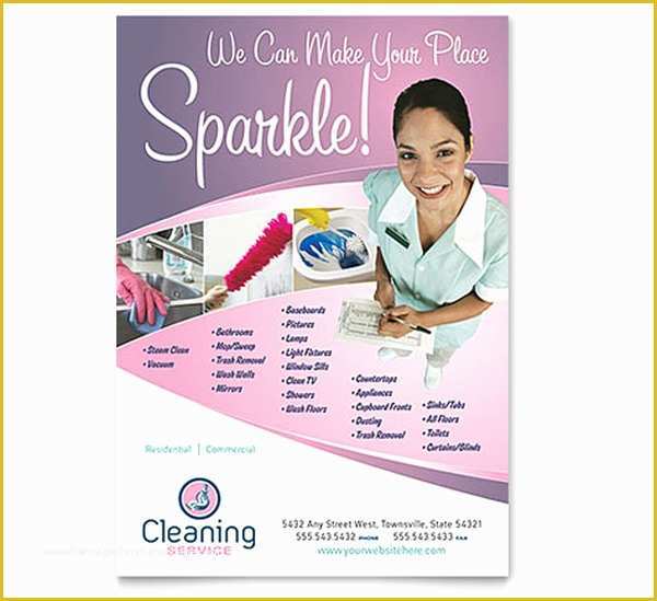House Cleaning Templates Free Of House Cleaning Services Flyer Templates Ktunesound