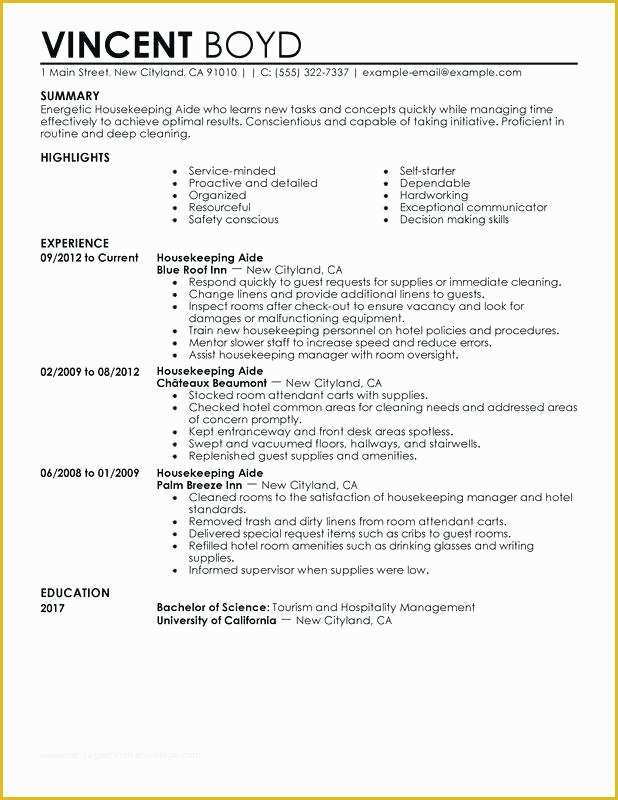 House Cleaning Templates Free Of Housekeeper Resume Samples Free Talktomartyb