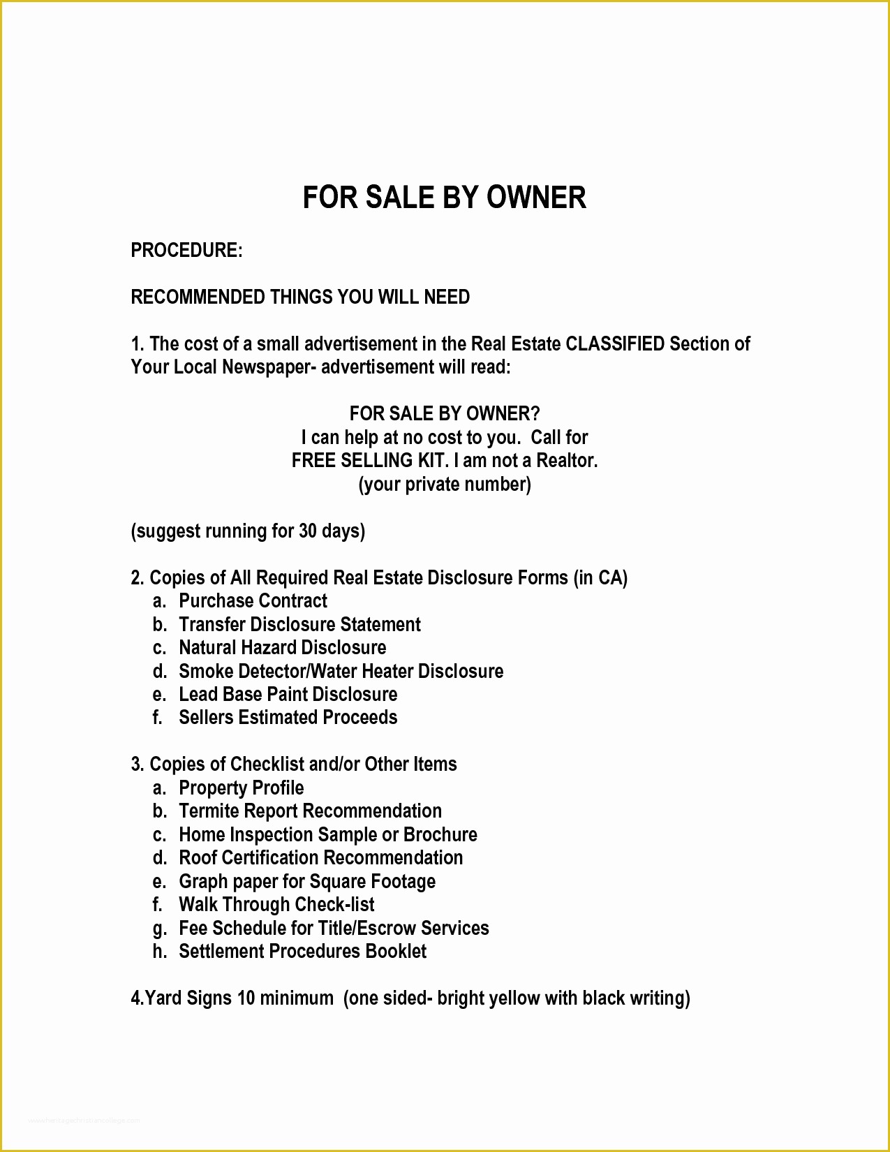House for Sale by Owner Contract Template Free Of 9 Best Of for Sale by Owner Purchase Agreement