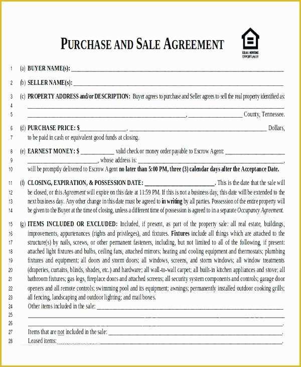 House for Sale by Owner Contract Template Free Of Mobile Home Purchase Agreement Template Sales Contract