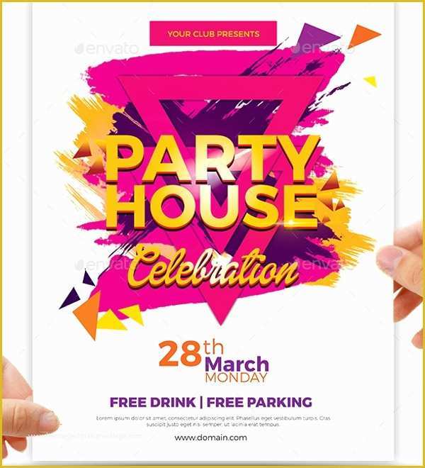 House Party Flyer Template Free Of 21 Party Flyer Templates