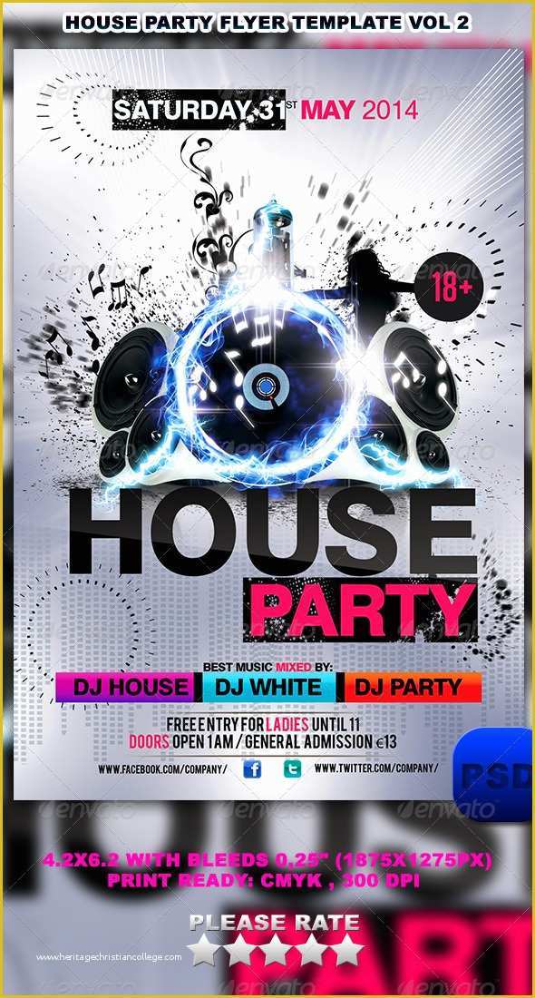 45 House Party Flyer Template Free