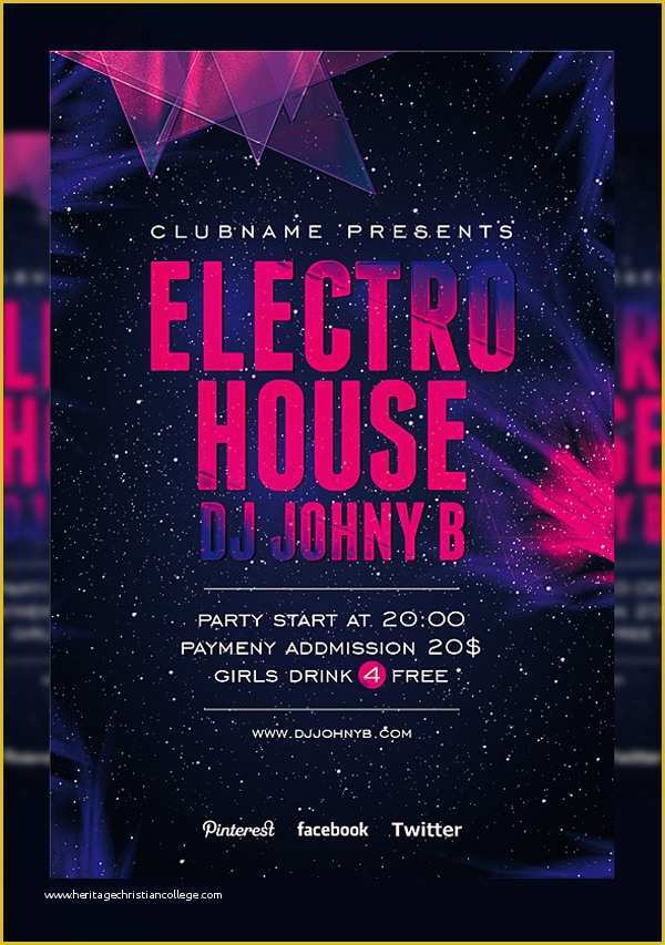 House Party Flyer Template Free Of Modern Party Flyers Templates Design