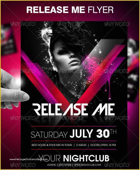 House Party Flyer Template Free Of Vibrant Colorful Party Flyer Templates Web Graphic Desi