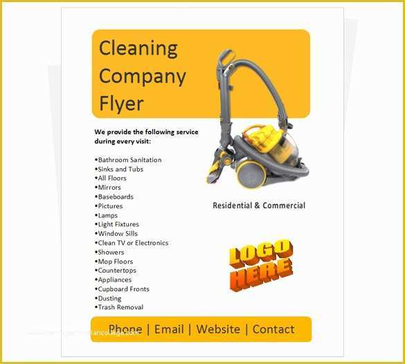 Housekeeping Flyer Templates Free Of 38 Pany Flyer Templates Psd Ai Indesign Word