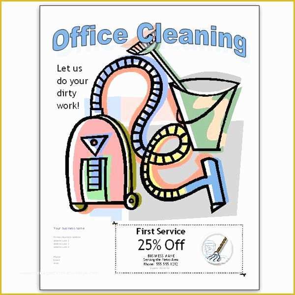 Housekeeping Flyer Templates Free Of Free Fice Cleaning Flyer Templates for Publisher and Word