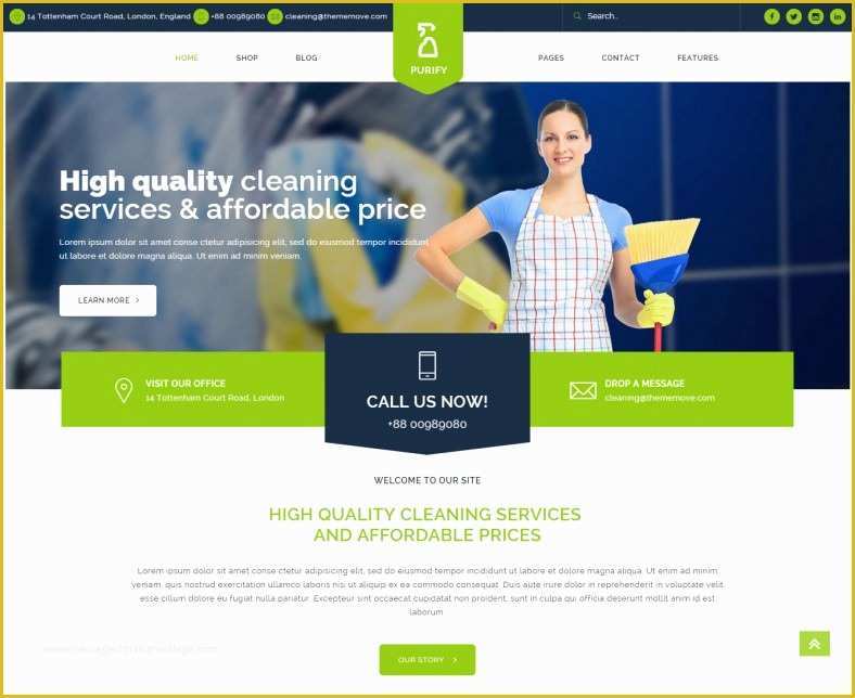 Housekeeping Website Templates Free Download Of 16 Cleaning Pany Wordpress Templates & themes