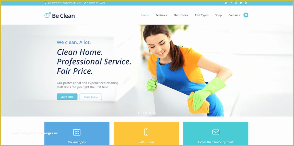 Housekeeping Website Templates Free Download Of 17 Best Cleaning Pany Wordpress themes 2019 Colorlib