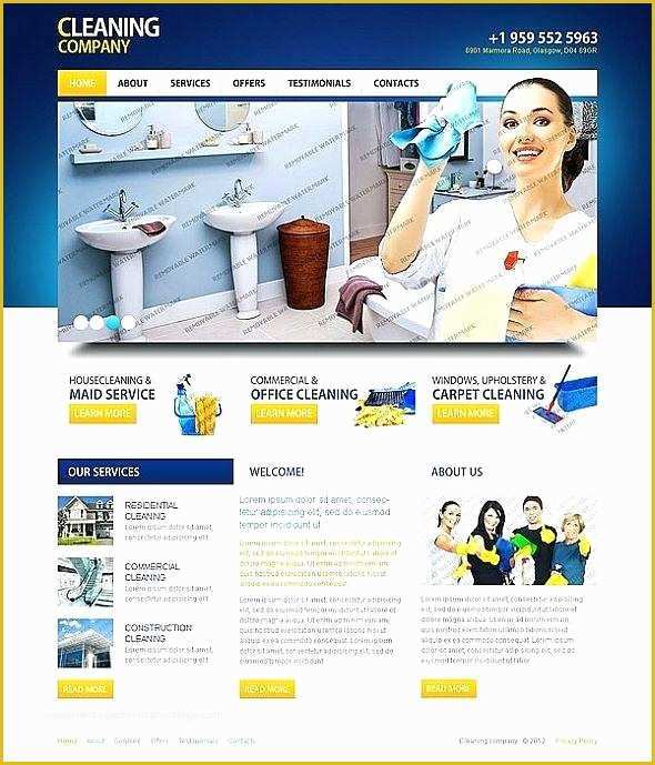 Housekeeping Website Templates Free Download Of Cleaning Business Website Templates Free attractive