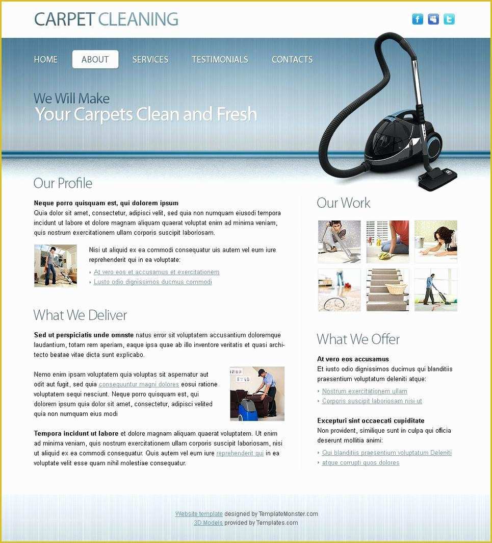 Housekeeping Website Templates Free Download Of Cleaning Services Website Template Free Mercial Best
