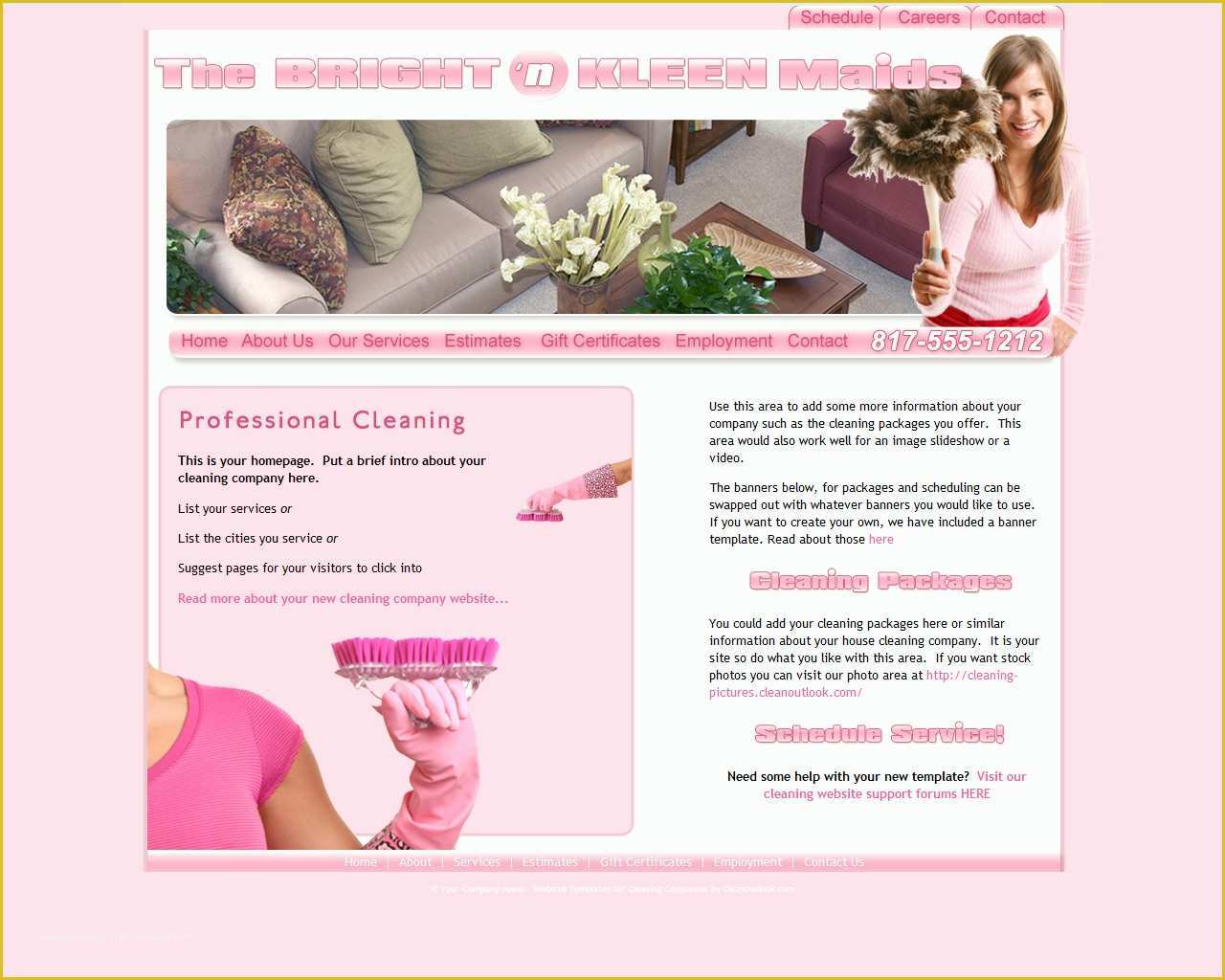 Housekeeping Website Templates Free Download Of Download Free software Cleaning Business Website Template