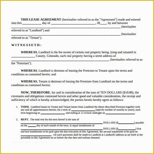 Housing Lease Template Free Of 8 Rental Lease Agreement Samples Examples &amp; formats