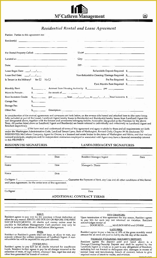 Housing Lease Template Free Of Efficient Sample Of Month to Month Rental Agreement