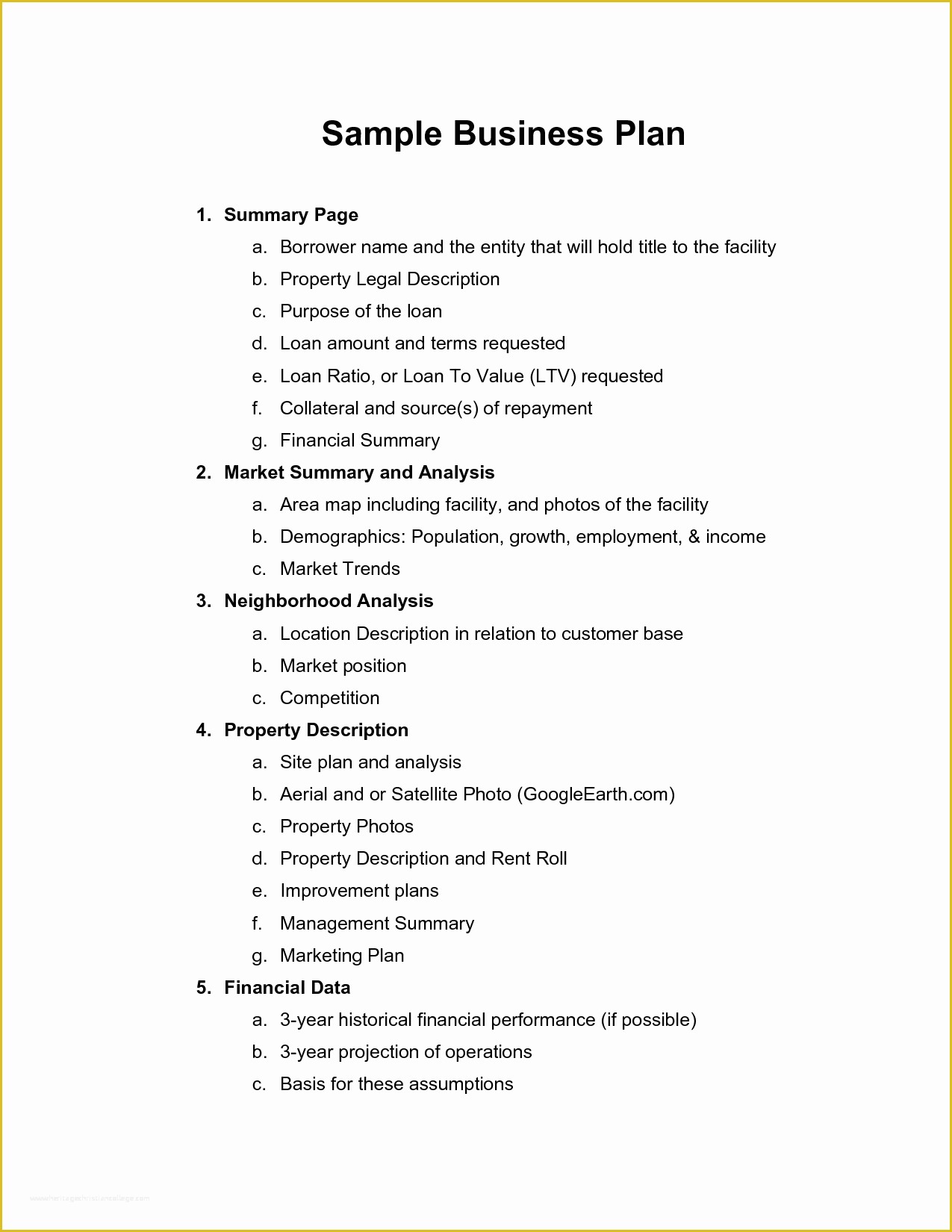 How to Create A Business Plan Template Free Of Printable Sample Business Plan Sample form