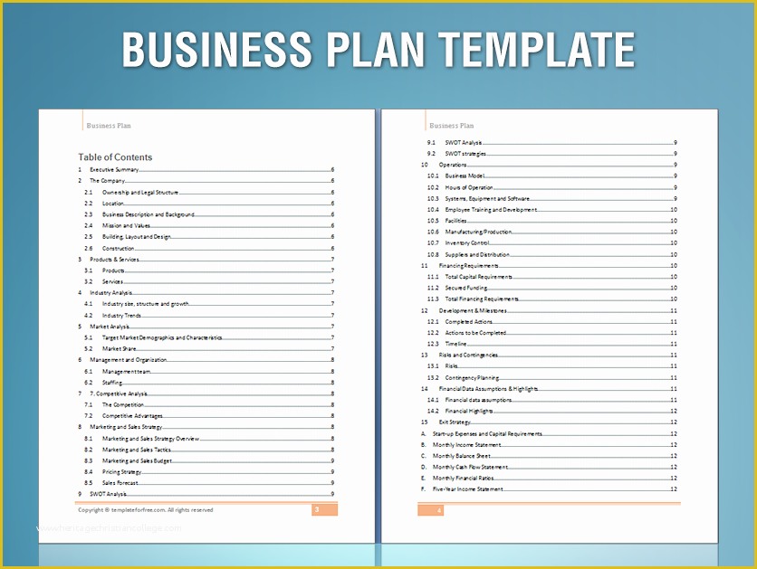 How to Create A Business Plan Template Free Of Sample Business Plan