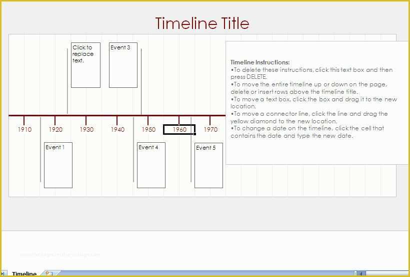 How to Create A Timeline In Excel Free Timeline Template Of Excel Timeline Template Beepmunk