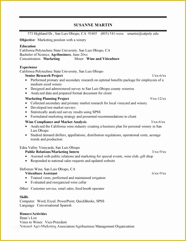 How to Make A Resume Free Template Of 18 Cv Example for Job Application