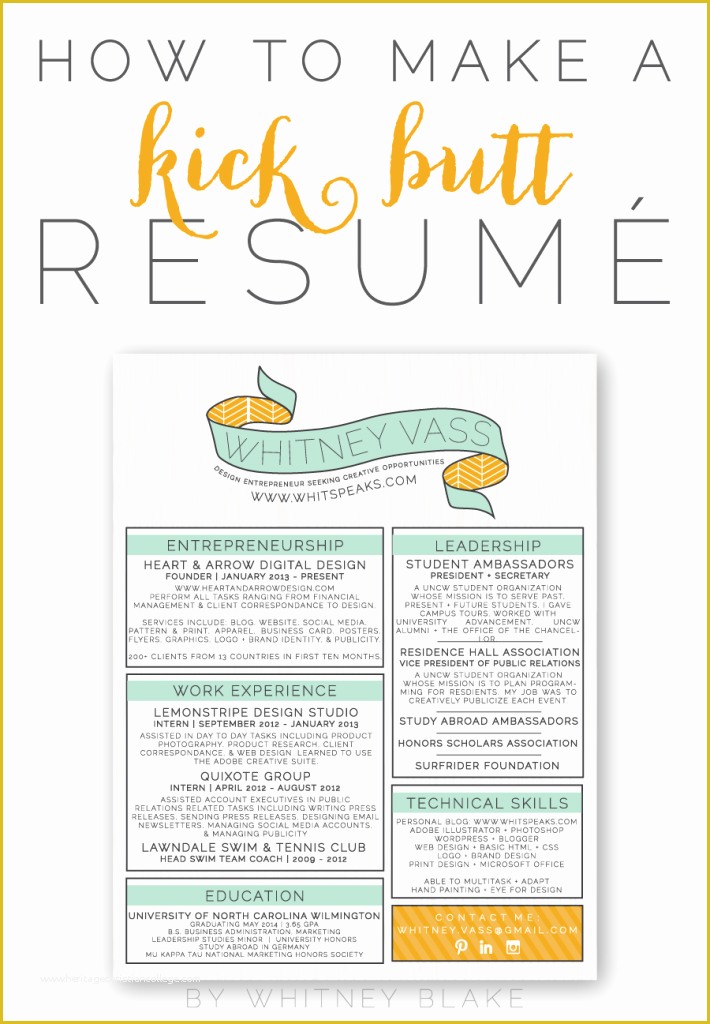 How to Make A Resume Free Template Of How to Make A Kick butt Resumé
