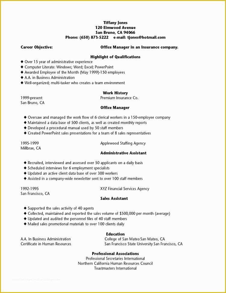 How to Make A Resume Free Template Of Resume Samples for High School Students